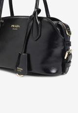 Glossy Calfskin Bowling Bag
