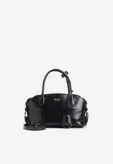 Glossy Calfskin Bowling Bag