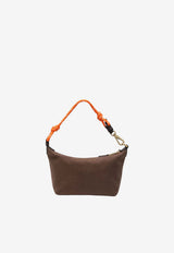 Miu Miu Gabardine Logo Pouch Bag Brown 5NE8412IA7/T_MIU-F0Q1K