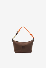 Miu Miu Gabardine Logo Pouch Bag Brown 5NE8412IA7/T_MIU-F0Q1K