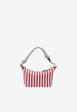Miu Miu Striped Jacquard Logo Pouch Bag Red 5NE8412I0G/S_MIU-F0ZIZ