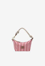 Miu Miu Striped Jacquard Logo Pouch Bag Red 5NE8412I0G/S_MIU-F0ZIZ