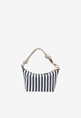 Miu Miu Striped Jacquard Logo Pouch Bag Blue 5NE8412I0G/S_MIU-F0B9P