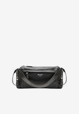Prada Aged-Effect Nappa Leather Crossbody Bag Brown 2VH217OOO2C75/T_PRADA-F0003