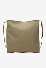 Prada Route Canvas and Leather Utility Messenger Bag Beige 2VH207OOO2G6S/T_PRADA-F0241