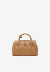 Zanellato Baby Dotta Grained Leather Handbag Camel 068750B1120000/T_ZANEL-Z0231