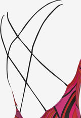 Marmo Print One-Piece Swimsuit