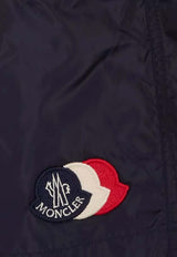 Moncler Tricolor Logo Patch Swim Shorts Navy L10912C000175985M_742