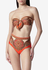 Zimmermann Mahon Scarf Bandeau Bikini Top Multicolor 7773WSS263NY/T_ZIMM-TP