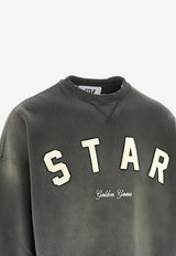 Golden Goose DB Star Patch Faded Sweatshirt Gray GUP02713P002417_60666