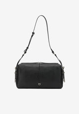 PINKO Medium Keeper Shoulder Bag in Calf Leather Black 106676A2JGZ99O_f848581e-0ded-4220-98c8-3186d8474027