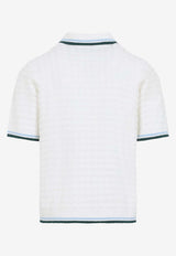 Boucle Knit Polo T-shirt
