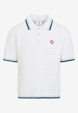Boucle Knit Polo T-shirt