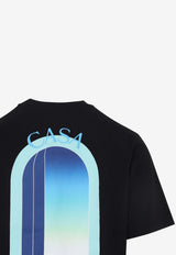 Gradient Arch Print T-shirt