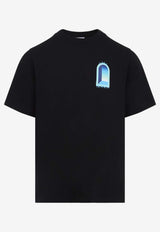 Gradient Arch Print T-shirt