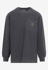 Loose Pocket Long-Sleeved T-shirt