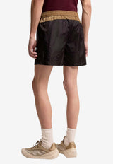 Moncler Logo Patch Colorblocked Swim Shorts Black L10912C000025985M_999