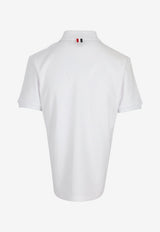 Thom Browne Name Tag Patch Shirt White FJP125AJ0055_100