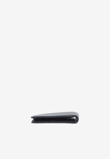 Saint Laurent Tiny Cassandre East-West Bi-Fold Wallet Black 847954-AAELP-1000