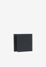 Saint Laurent Tiny Cassandre East-West Bi-Fold Wallet Black 847954-AAELP-1000