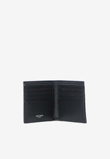 Saint Laurent Tiny Cassandre East-West Bi-Fold Wallet Black 847954-AAELP-1000