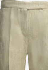 Ginnico Tailored Straight-Leg Pants