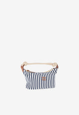 Miu Miu Striped Shoulder Bag Blue 5BC196VILO2I0G_F0ZIZ