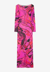 Orchidee Tulle Sheath Maxi Dress