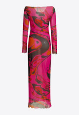 Pucci Orchidee Tulle Sheath Maxi Dress Multicolor 6HJI356H739026_0024373e-7d36-41b2-843e-e55b7a434b8f