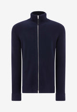 Zip-Up Knit Cardigan