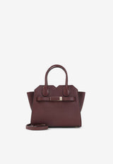 Micro Milano Leather Top Handle Bag