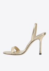 Jenn 100 Metallic Leather Slingback Sandals