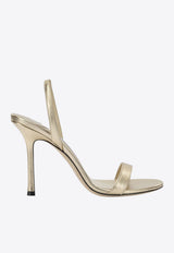 Jenn 100 Metallic Leather Slingback Sandals