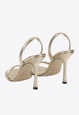 Jenn 100 Metallic Leather Slingback Sandals