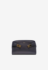 Small Hug Calf Leather Crossbody Bag