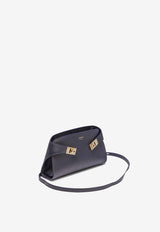 Small Hug Calf Leather Crossbody Bag