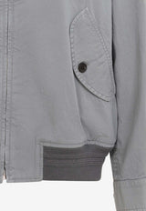 Oversized Faded Zip-Up Jacket