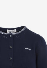 Cropped Knit Cardigan