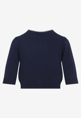 Cropped Knit Cardigan