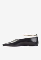 Ring Leather Ballet Flats