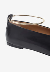 Ring Leather Ballet Flats