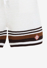 Openwork Crochet Knit Shorts