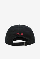 Polo Ralph Lauren Logo Embroidered Baseball Cap Black 710548524012CO/T_POLOR-PB