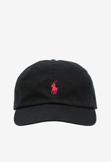 Polo Ralph Lauren Logo Embroidered Baseball Cap Black 710548524012CO/T_POLOR-PB