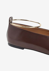 Ring Leather Ballet Flats