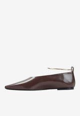 Ring Leather Ballet Flats