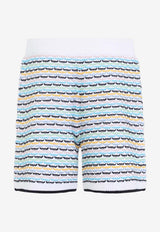 Tuck Stitch Knitted Shorts