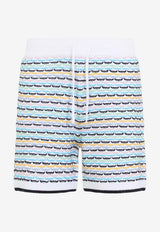 Tuck Stitch Knitted Shorts