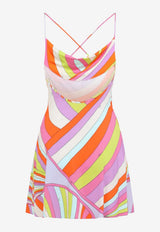 Archival Swirl Print Sleeveless Mini Dress