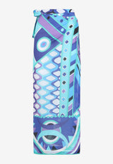Vivara Print Wrap-Style Pareo Skirt